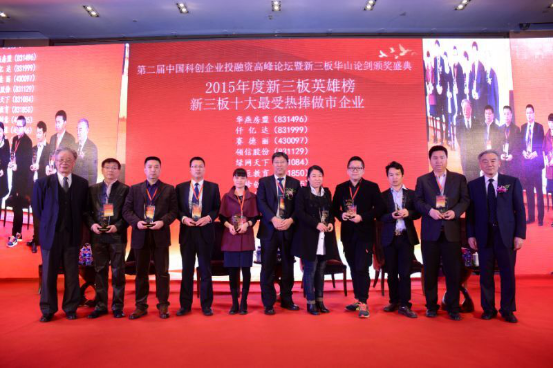 新三板西岳论剑——新葡萄8883官网AMG(831999)荣获最受热捧做市企业
